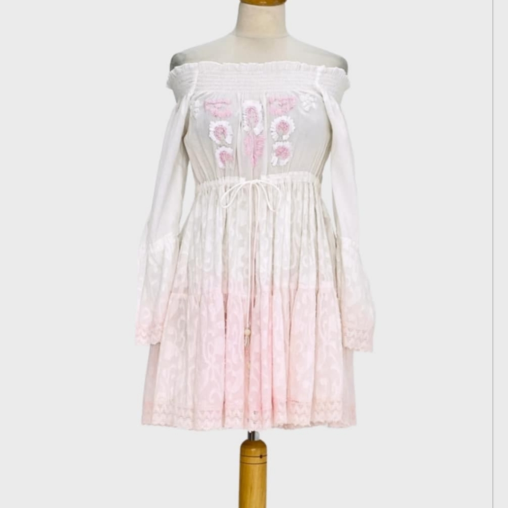 Short boho dress handmade Fron Spain